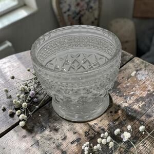 Anchor Hocking Vintage MCM Wexford Collectible Open Sugar Dish